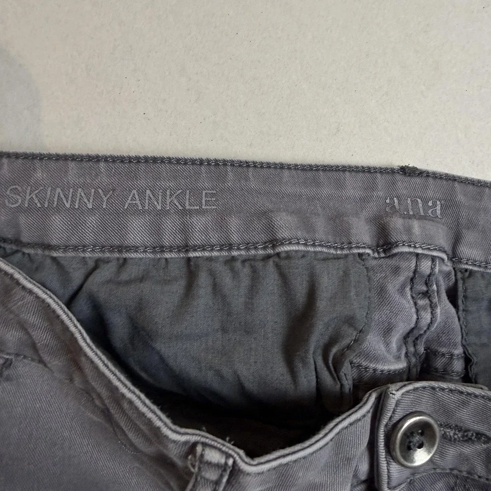 A.n.a A New Approach Pants Womens 29/8 Gray Cargo Skinny Ankle Twill Pockets